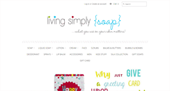 Desktop Screenshot of livingsimplysoap.com